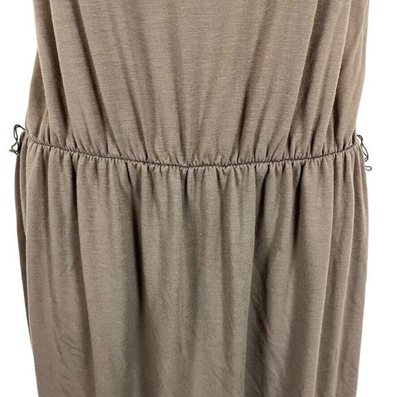 Ann Taylor Loft Taupe Brown Sleeveless Blouson Knit Casual Dress sz Medium M - Picture 6 of 16